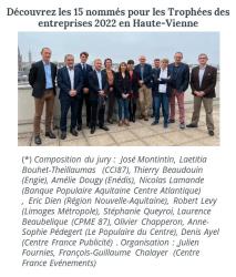 Global Turf nommée pour le trophée des entreprises 2022 en Haute Vienne